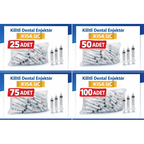 Kilitli Dental Enjekt�r K�sa U� Luer Lock ��r�nga � Di� Hekimli�i ��in G�venli ve Pratik Kullan�m