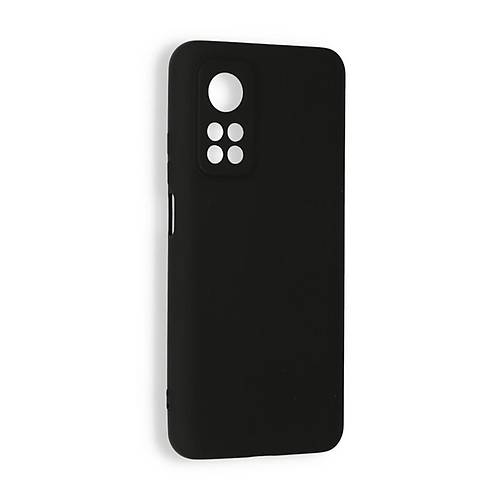 Mi 10T K�l�f Nano i�i Kadife Silikon - Siyah
