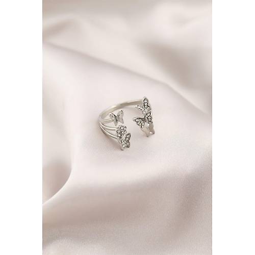 G�m�� Renk Metal Kelebek Model Kad�n Y�z�k