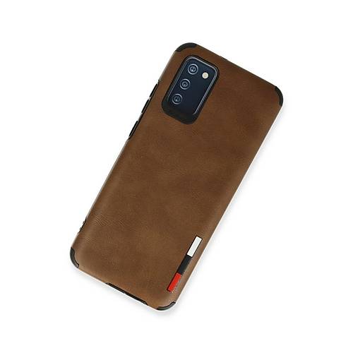 Galaxy A03S K�l�f Loop Deri Silikon - Kahverengi