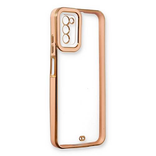 Galaxy A03S K�l�f Liva Lens Silikon - Rose