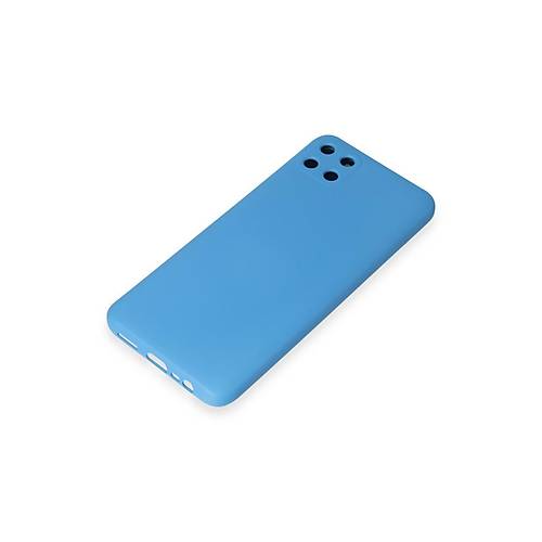 Realme C11 K�l�f Nano i�i Kadife Silikon - Mavi