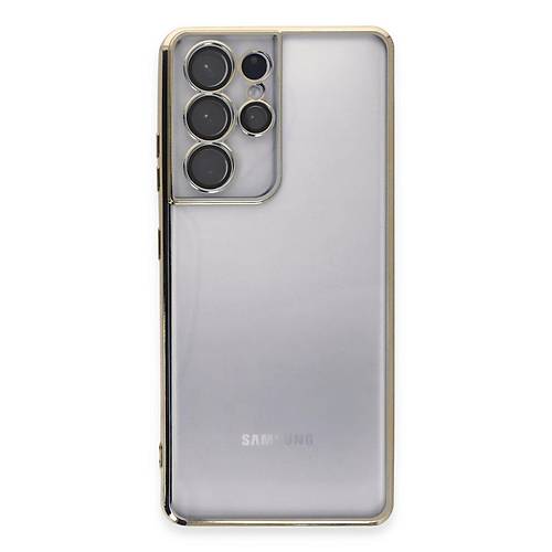 Galaxy S21 Ultra K�l�f Razer Lensli Silikon - Gold