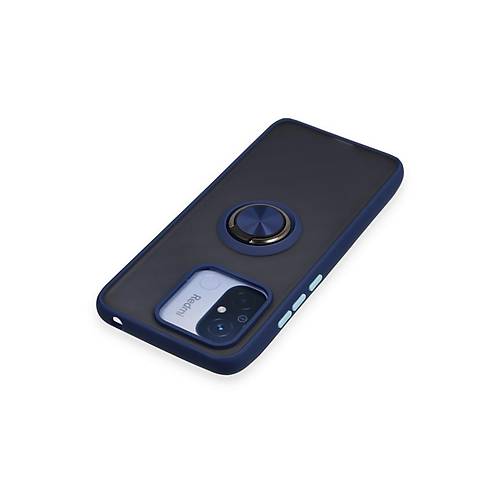 Redmi 12C K�l�f Montreal Y�z�kl� Silikon Kapak - Lacivert
