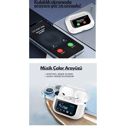 ANC + Ambient Sound Ekranl� TWS Kulakl�k