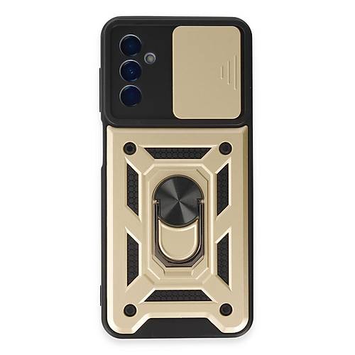 Galaxy A14 4G K�l�f Pars Lens Y�z�kl� Silikon - Gold