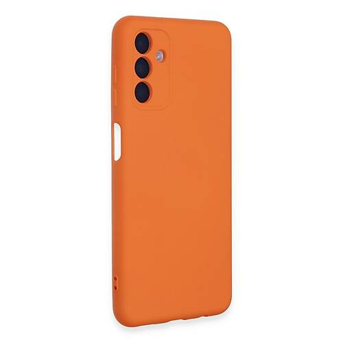 Galaxy A24 4G K�l�f Nano i�i Kadife Silikon - Turuncu