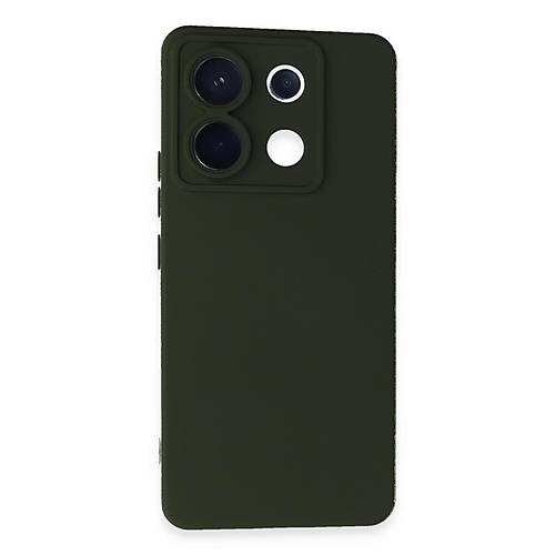 Redmi Note 13 Pro 5G K�l�f Nano i�i Kadife Silikon - Koyu Ye�il