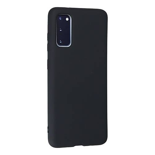 Galaxy S20 K�l�f Nano i�i Kadife Silikon - Lacivert