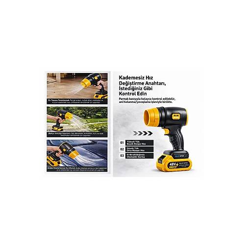 MAX Kablosuz Hava �fleme / Blower (ALLy, 350W, 6500mAh)