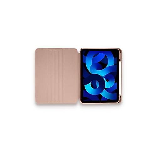 iPad 10.2 (7.nesil) K�l�f Starling 360 Kalemlikli Tablet K�l�f - Rose Gold