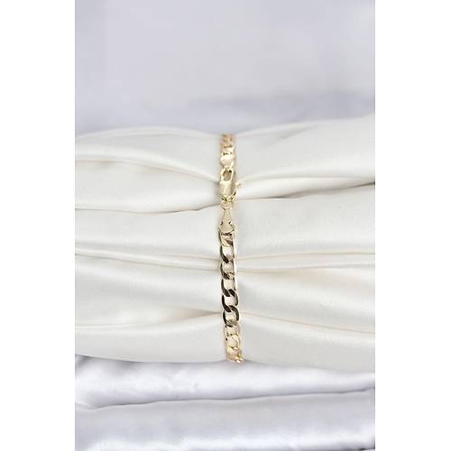 CM 14K Gold Renk Halka Zincir Model Kad�n Bileklik