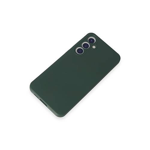 Galaxy A55 5G K�l�f First Silikon - Koyu Ye�il