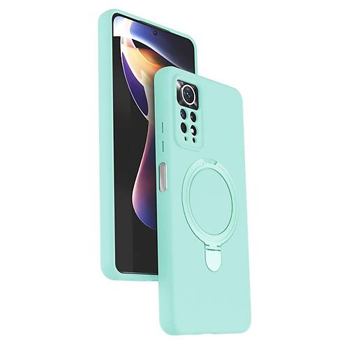 Redmi Note 12 Pro 4G Regal Magsafe Standl� Kapak - Su Ye�ili