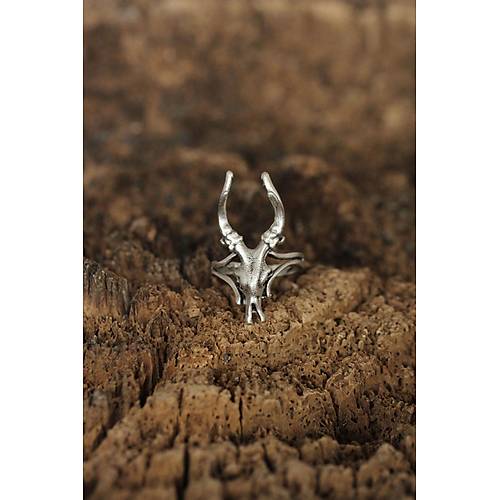 Ayarlanabilir Boynuz Tasar�ml� Erkek Y�z�k