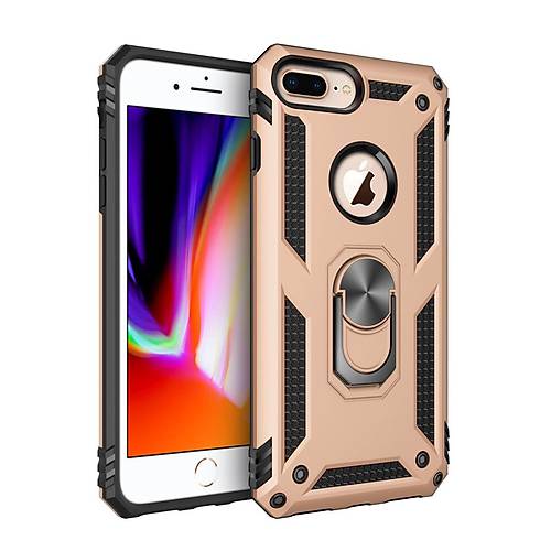 iPhone 7 Plus K�l�f Sofya Y�z�kl� Silikon Kapak - Gold
