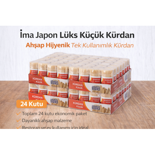 �ma Japon L�ks K���k K�rdan Ah�ap Hijyenik Tek Kullan�ml�k K�rdan 24 Adet