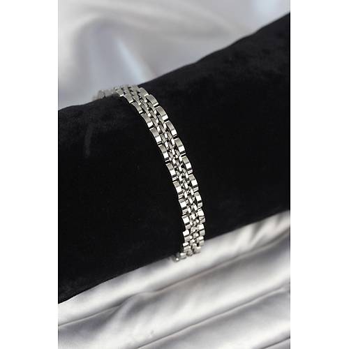 316L �elik 7 mm Kal�nl�kta G�m�� Renkli Erkek Bileklik