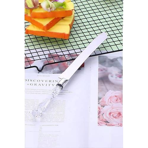 2�li Paslanmaz �elik Pasta Servis Seti Spatula B��ak Seti