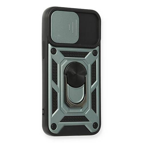 iPhone 11 K�l�f Pars Lens Y�z�kl� Silikon - Ye�il