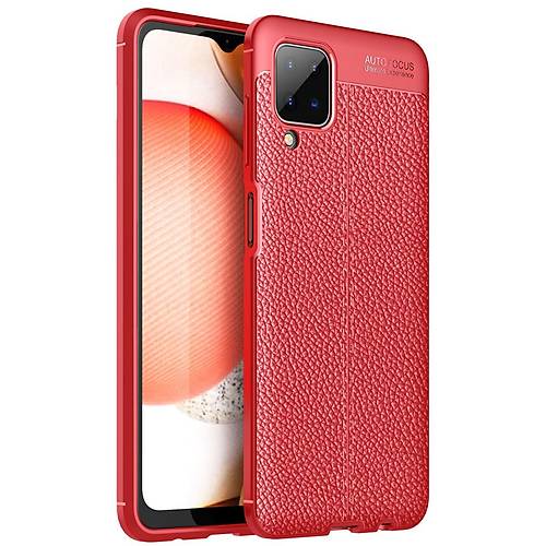 Galaxy A12 K�l�f Auto Focus Kapak - K�rm�z�