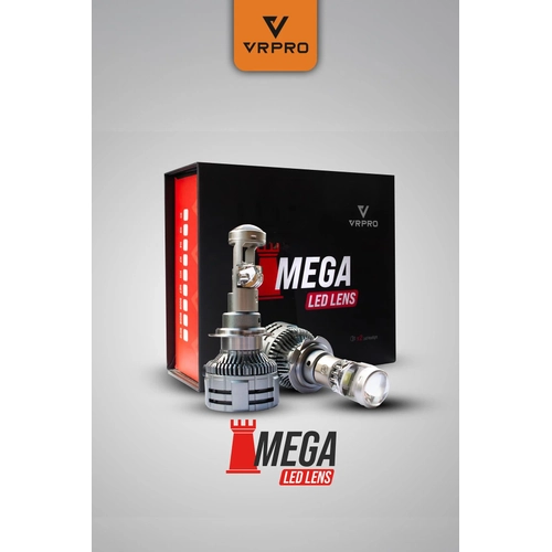 Mega Mercekli H7 LED Far Ampul� 75W 20000 L�men 12V Fanl� VR Pro H7 Led Xenon Beyaz I��k