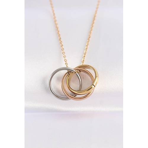 316L �elik Zincir �oklu Renk Model Kolye