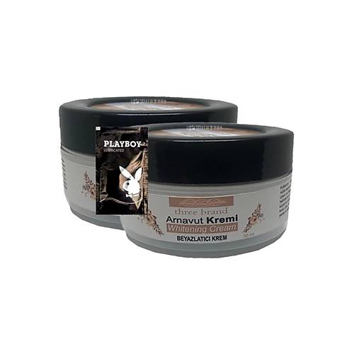 Three Brand Arnavut Kremi 2li Adet Whitens Cream Akl�k Kremi LFHX0381 50 ml + 1 Adet Jel Hediye