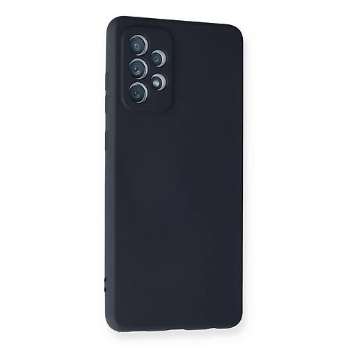 Galaxy A72 K�l�f Nano i�i Kadife Silikon - Lacivert