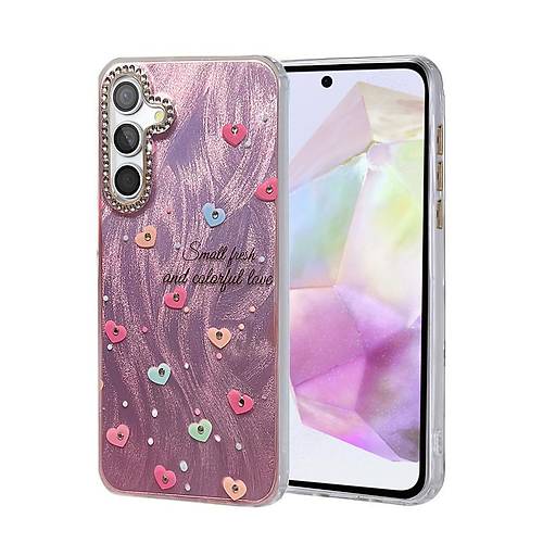 Galaxy A35 5G K�l�f Blade Aynal� Desenli Kapak - Desen 8