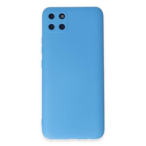 Realme C11 K�l�f Nano i�i Kadife Silikon - Mavi