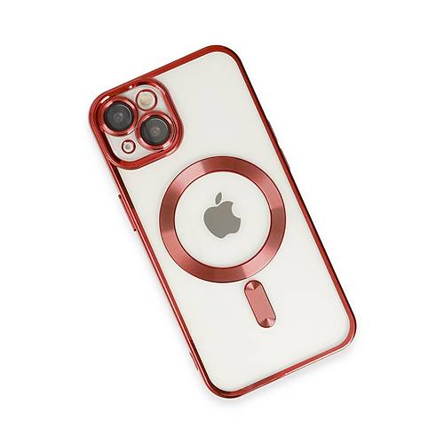 iPhone 14 Plus K�l�f Kross Magneticsafe Kapak - K�rm�z�