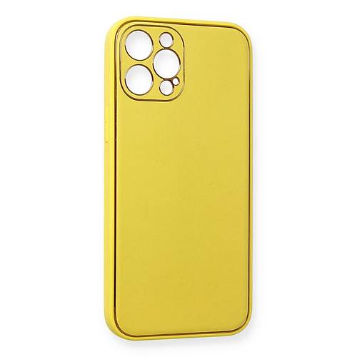iPhone 12 Pro Max K�l�f Coco Deri Silikon Kapak - Sar�