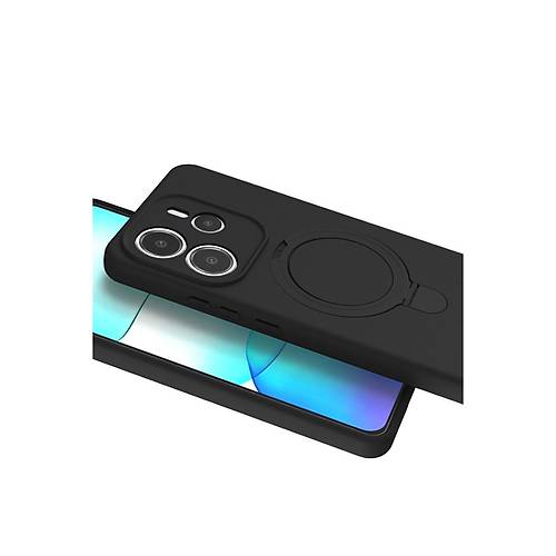 Redmi Note 14 4G Regal Magsafe Standl� Kapak - Siyah