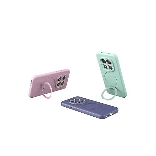 Redmi Note 15 Pro 5G Regal Magsafe Standl� Kapak - Derin Mor