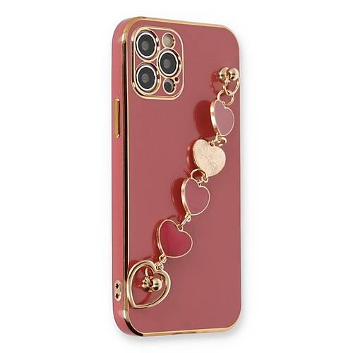 iPhone 12 Pro K�l�f Esila Silikon - K�rm�z�