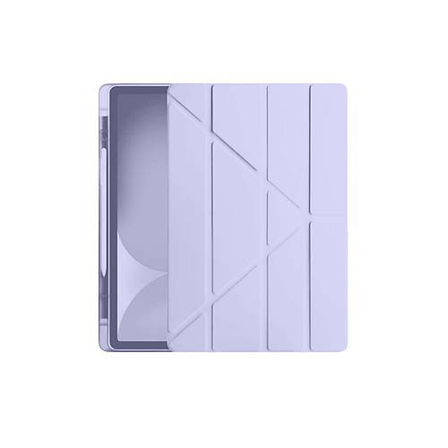 Galaxy Tab S10 FE Plus 13.1 Kalemlikli Hugo Tablet K�l�f� - A��k Mor