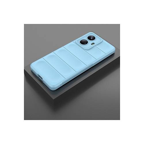 Realme 10 Pro 5G K�l�f Optimum Silikon - Sky Blue