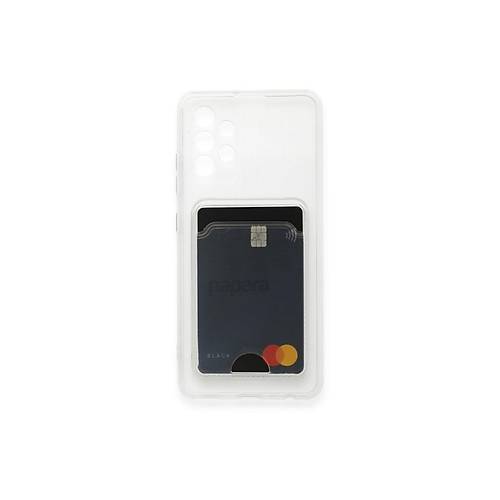 Galaxy A32 K�l�f Kart �effaf Silikon - �effaf
