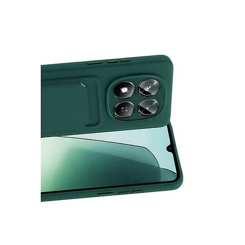 Redmi Note 15 Pro 4G Kelvin Kartvizitli Silikon - Koyu Ye�il