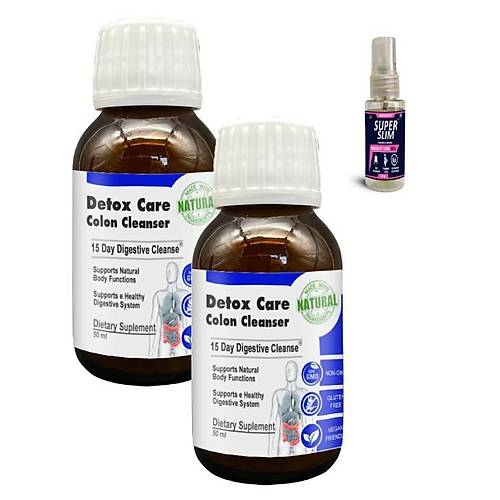 Detox Care Yeme Sonras� Ferahl�k Hissi ��in Destek �urubu 50 ml x 2 adet+Super Sl�m