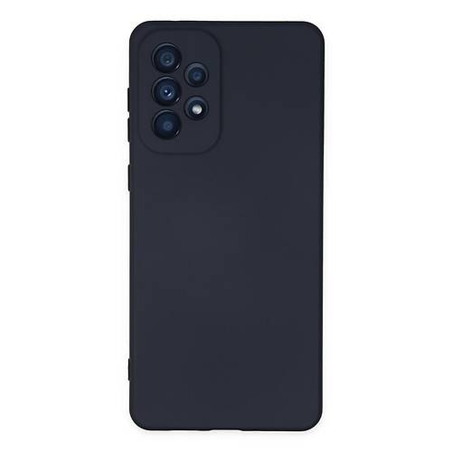 Galaxy A23 4G K�l�f Nano i�i Kadife Silikon - Lacivert