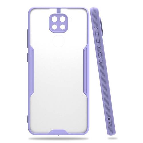Redmi Note 9 K�l�f Platin Silikon - Lila