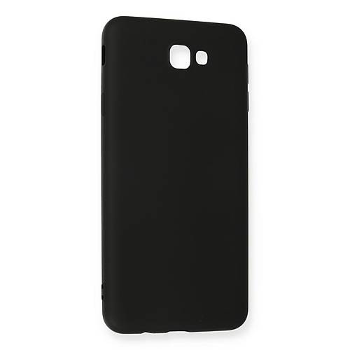 Galaxy J7 Prime K�l�f Nano i�i Kadife Silikon - Siyah