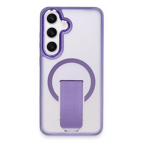 Galaxy S24 Tork Magsafe Standl� Kapak - Derin Mor
