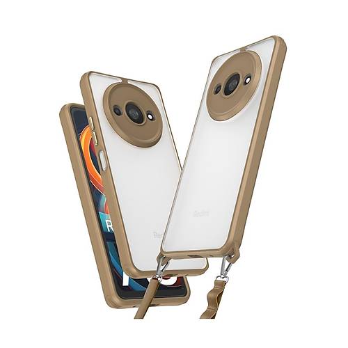 Redmi A3 4G K�l�f Penta Silikon K�l�f - ��l Titanyum