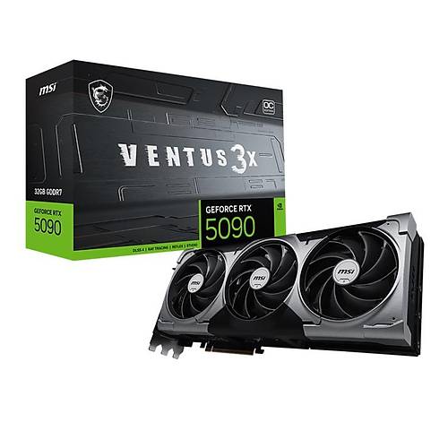 MSI GEFORCE RTX5090 32G VENTUS 3X OC 32GB GDDR7 512BIT 1XHDMI 3XDP EKRAN KARTI