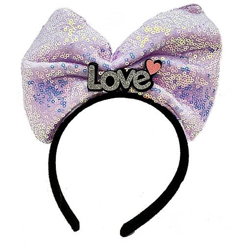 Led I��kl� 3 Farkl� Fonksiyonda Yanan G�m�� Love Yaz�l� Lila Fiyonk Ta� 20X17 cm