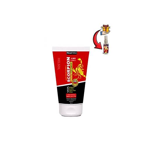 Scorpion Erkeklere �zel Geciktiricili ve Sertle�tiren Bak�m Kremi 50 ml x 1 ad.+Lustra Masaj Ya��