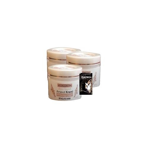 Arnavut Kremi 3x100 ml Cilt Renk A��c� Masaj Bak�m Kremi 1 adet Jel ile